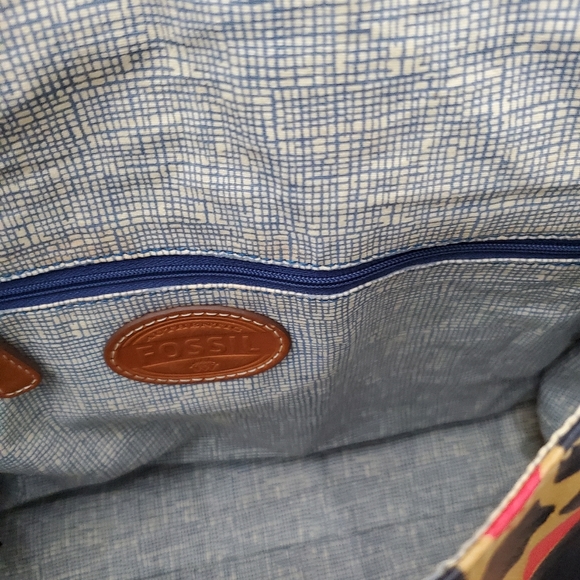 Fossil Crossbody PVS Canvas Bag. - Picture 10 of 16